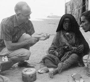 Early medical care in Abu Dhabi, circa 1960